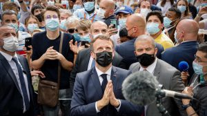 ماكرون في مزار العذراء